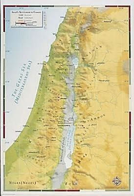 Abingdon Bible Land Map--Israel's Settlement in Canaan (9780687043767 ...