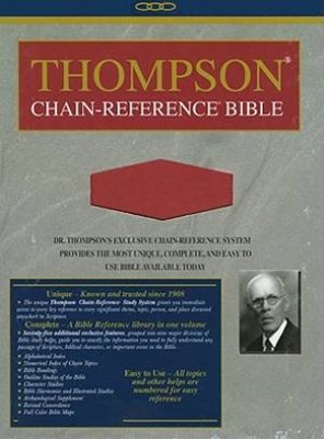 KJV Thompson Chain Ref Handy RL TI Im/Le/Rd (Imitation Leather)
