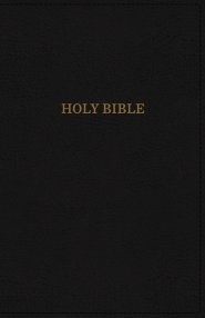 KJV Deluxe Reference Bible, Black, Giant Print, Red Letter (Imitation Leather)