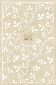 NKJV Thinline Bible, White/Tan, Red Letter Ed. (Cloth-Bound)
