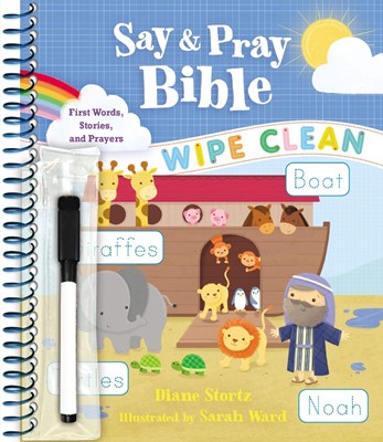 Say and Pray Bible Wipe Clean (Spiral Bound)