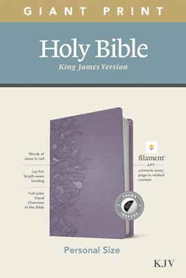 KJV Personal Size Giant Print Bible, Filament Ed., Lavender (Imitation Leather)