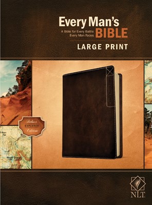 NLT Every Man’s Bible, Large Print, Deluxe Explorer Edition (Imitation Leather)