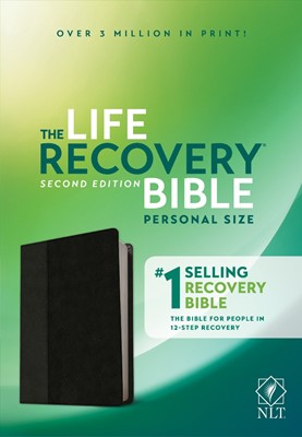 NLT Life Recovery Bible, Second Edition Personal Size, Black (Imitation Leather)