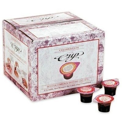 Celebration Cup Box of 100 - Prefilled Communion Bread & Cup (General Merchandise)