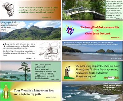 24 Assorted Evangelistic and Encouraging Bookmarks Series 2 (Bookmark)