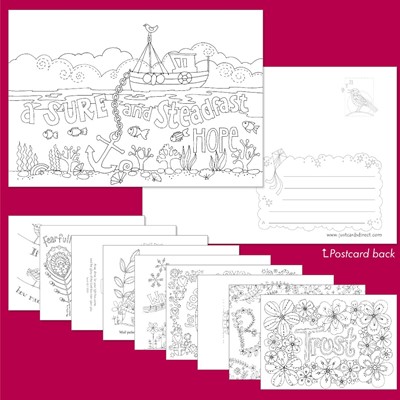 10 Images of Hope Colouring Postcards (Postcard)