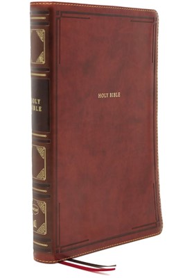 NKJV Reference Bible, Super Giant Print, Brown (Imitation Leather)