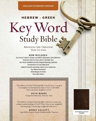 ESV Hebrew-Greek Key Word Study Bible, Brown (Genuine Leather)