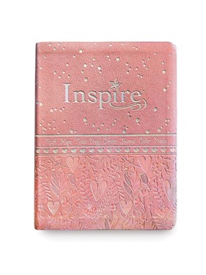NLT Inspire Bible for Girls (LeatherLike, Pink) (Imitation Leather)