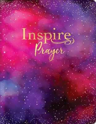 NLT Inspire PRAYER Bible Giant Print (LeatherLike, Purple) (Imitation Leather)