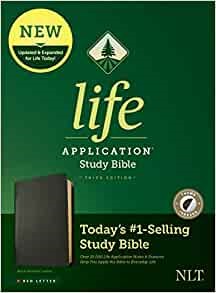 NLT Life Application Study Bible, Third Edition, Black (Genuine Leather)