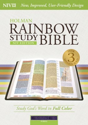 NIV Rainbow Study Bible, Purple Leathertouch (Imitation Leather)