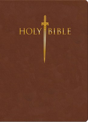KJV Sword Study Bible, Giant Print, Indexed, Acorn (Bonded Leather)