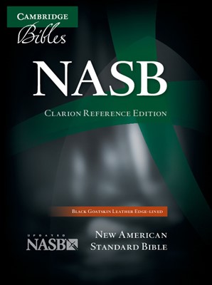 NASB Clarion Reference Bible, Black Goatskin Leather (Leather Binding)