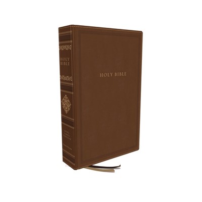 KJV Personal Size Reference Bible, Leathersoft Brown (Hard Cover)
