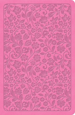 KJV Large Print Personal Size Reference Bible, Pink, Indexed (Imitation Leather)