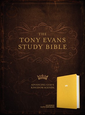 CSB Tony Evans Study Bible, Goldenrod Cloth over Board (Hard Cover)
