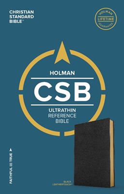 CSB Ultrathin Reference Bible, Black Leathertouch (Imitation Leather)