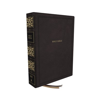 NKJV Reference Bible, Wide Margin, Large Print, Black (Imitation Leather)