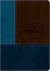 Biblia de estudio Swindoll NTV, SentiPiel, Café/Azul/Turques (Imitation Leather)