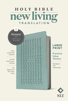 NLT Large Print Premium Value Thinline Bible, Filament (Imitation Leather)