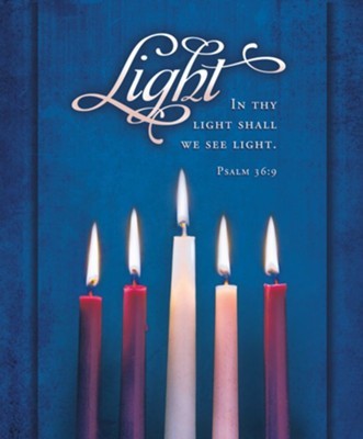 Light Advent Candles Large Bulletin (100 pack) (Bulletin)