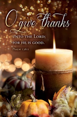 O Give Thanks Thanksgiving Bulletin (pack of 100) (Bulletin)