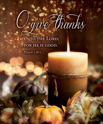 O Give Thanks Thanksgiving Large Bulletin (pack of 100) (Bulletin)