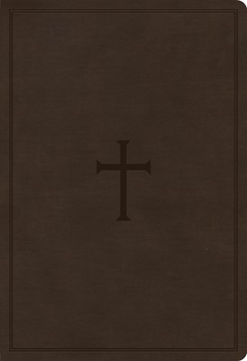 CSB Super Giant Print Reference Bible, Brown (Imitation Leather)