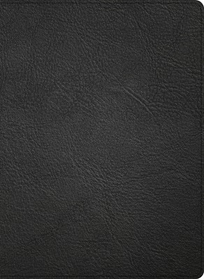 KJV Single-Column Wide-Margin Bible, Black Goatskin (Genuine Leather)