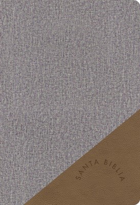 RVR 1960 Biblia Letra Grande Tamaño Manual gris y marrón (Imitation Leather)