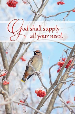 God Shall Supply Your Need Inspirational Bulletin (100 pack) (Bulletin)