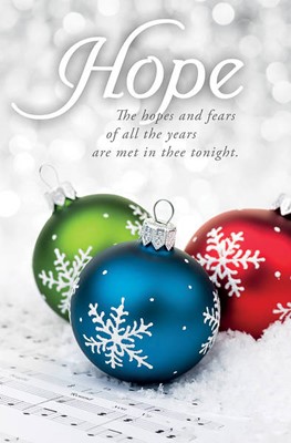 Hopes and Fears Advent Bulletin (pack of 100) (Bulletin)