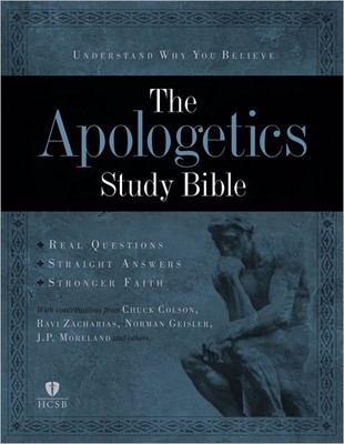 Apologetics Study Bible, Black Genuine Leather Indexed (Leather Binding)