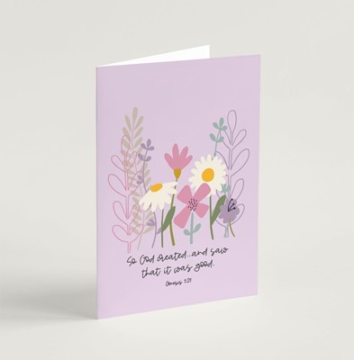 God Created (Wild Meadow) - Greeting Card (Cards)