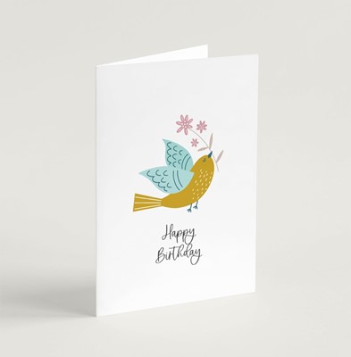 Happy Birthday (Birds of Joy) - Greeting Card (Cards)