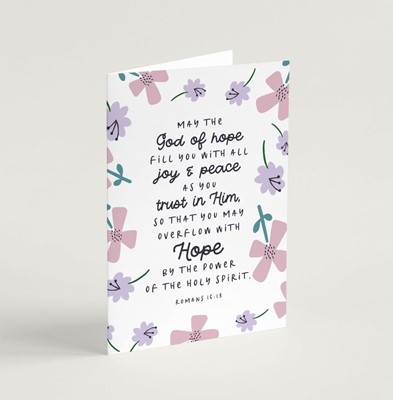 May the God of Hope (Petals) - Greeting Card (Cards)