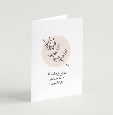 Peace & Comfort (Flora) - Sympathy Card (Cards)