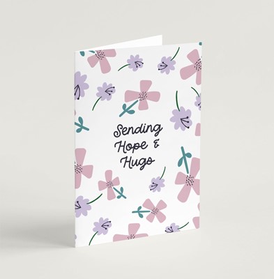 Sending Hope and Hugs (Petals) - Greeting Card (Cards)
