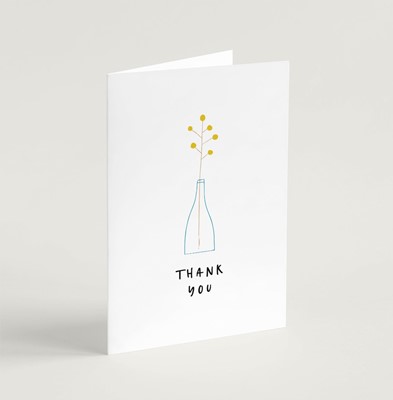 Thank You (Stems) - Greeting Card (Cards)