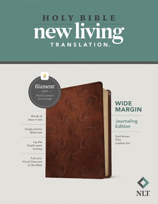 NLT Wide Margin Bible, Filament Enabled Edition, Brown (Imitation Leather)