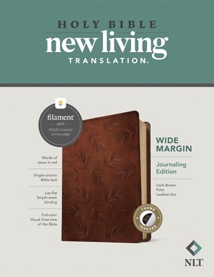 NLT Wide Margin Bible, Filament Enabled Edition, Brown (Imitation Leather)