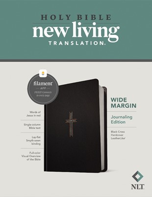 NLT Wide Margin Bible, Filament Enabled Edition, Black (Hard Cover)