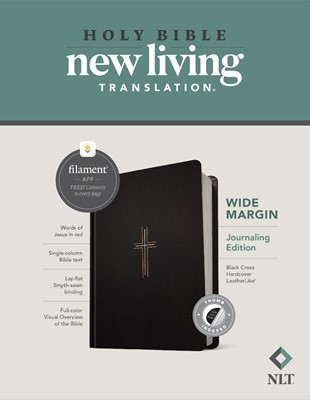 NLT Wide Margin Bible, Filament Enabled Edition, Black (Hard Cover)