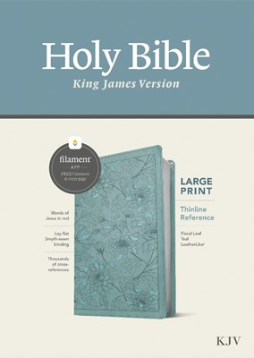 KJV Large Print Thinline Reference Bible, Filament Enabled (Imitation Leather)