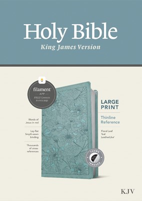 KJV Large Print Thinline Reference Bible, Filament Enabled (Imitation Leather)