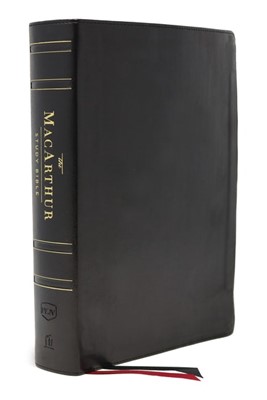 NKJV MacArthur Study Bible, Black, Comfort Print (Genuine Leather)