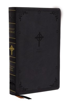 NABRE Catholic Bible, Large Print, Black, Thumb Indexed (Imitation Leather)