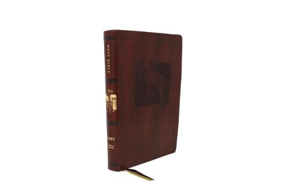 NET Bible Thinline Art Edition, Large Print, Brown (Imitation Leather)